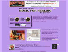 Tablet Screenshot of musicforhealing.co.uk